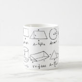 Kaffee und Mathematik lösen alle Probleme Kaffeetasse (Mittel)