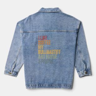 Kaffee und mein Bullmastiff 3 Personen Hunde Spric Jeansjacke