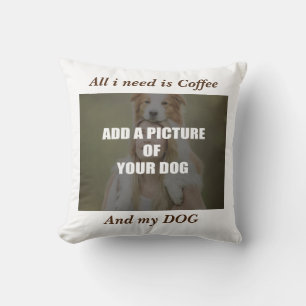 Kaffee und mein Hundebüt Kissen