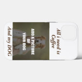 Kaffee und mein Hundebüt Kissen Case-Mate iPhone Hülle (Rückseite (Horizontal))