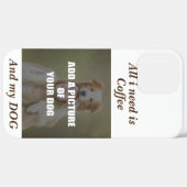 Kaffee und mein Hundebüt Kissen Case-Mate iPhone Hülle (Hinten (horizontal))