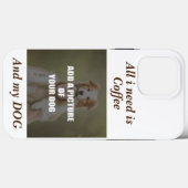 Kaffee und mein Hundebüt Kissen Case-Mate iPhone Hülle (Rückseite (Horizontal))