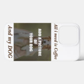 Kaffee und mein Hundebüt Kissen Case-Mate iPhone Hülle (Rückseite (Horizontal))