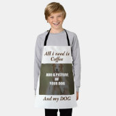 Kaffee und mein Hundebüt Kissen Schürze (Getragen)