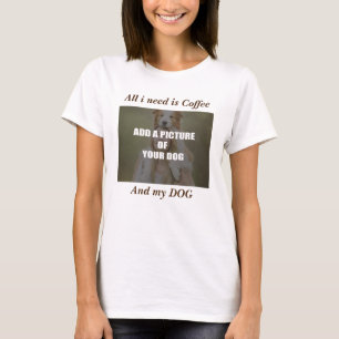 Kaffee und mein Hundebüt Kissen T-Shirt