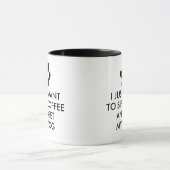 Kaffee und meine Hundeslogan-Typografie Tasse (Zentrum)
