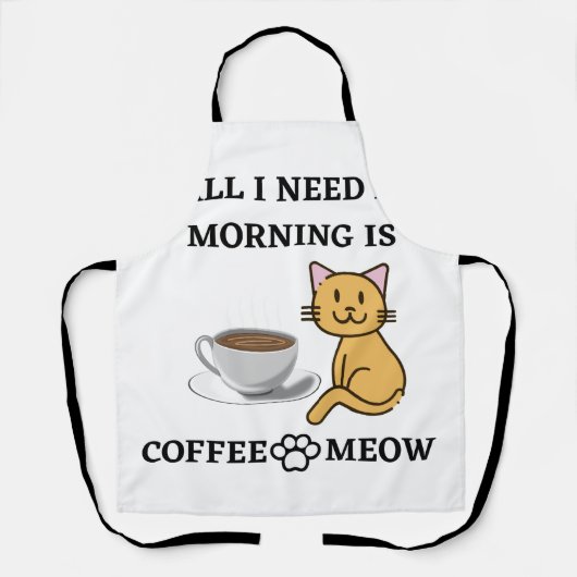 KAFFEE UND MEOW SCHÜRZE (Vorderseite)