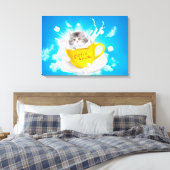Kaffee und Milch Leinwanddruck (Insitu (Schlafzimmer))
