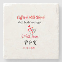 Kaffee- und Milch-Mischung Liebespaar Kaffee rotes