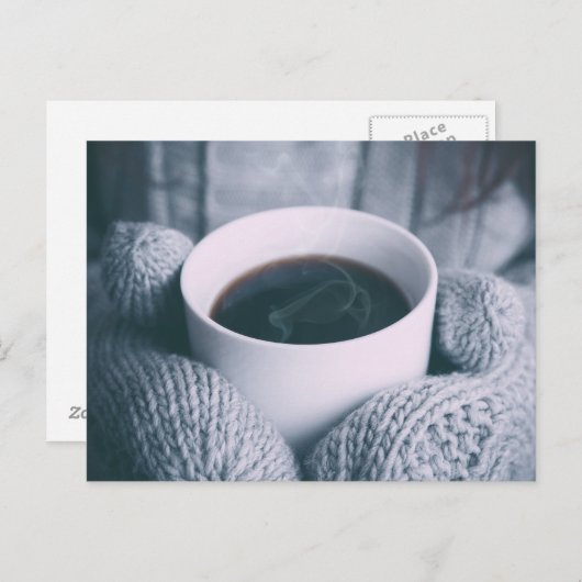 Kaffee und Mitt Postkarte (Vorne/Hinten)