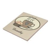 Kaffee-und Muffin-kundenspezifische Fliesen für (Seite)