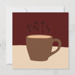 Kaffee und Musik - Kaffee-Cup mit musikalischer St Einladung
