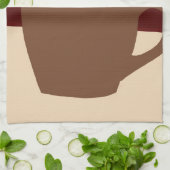 Kaffee und Musik - Kaffee-Cup mit musikalischer St Geschirrtuch (Gefaltet)