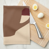 Kaffee und Musik - Kaffee-Cup mit musikalischer St Geschirrtuch (Viertel Falte)