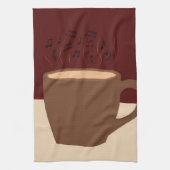 Kaffee und Musik - Kaffee-Cup mit musikalischer St Geschirrtuch (Vertikal)