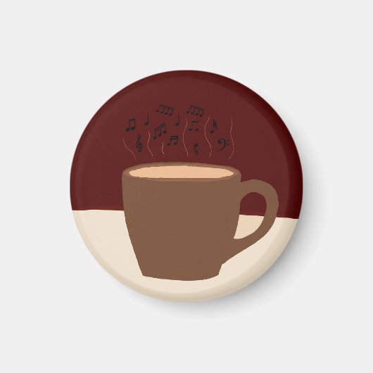 Kaffee und Musik - Kaffee-Cup mit musikalischer St Magnet (Vorne)