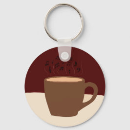 Kaffee und Musik - Kaffee-Cup mit musikalischer St Schlüsselanhänger