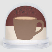 Kaffee und Musik - Kaffee-Cup mit musikalischer St Schneekugeln (Rückseite)