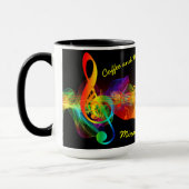Kaffee und Musik Lover Musik Notizen bearbeiten Na Tasse (Links)