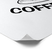Kaffee und Musik Poster (Ecke)