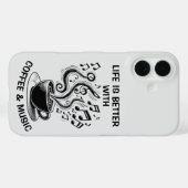 Kaffee- und Musiktelefon Case-Mate iPhone Hülle (Rückseite (Horizontal))