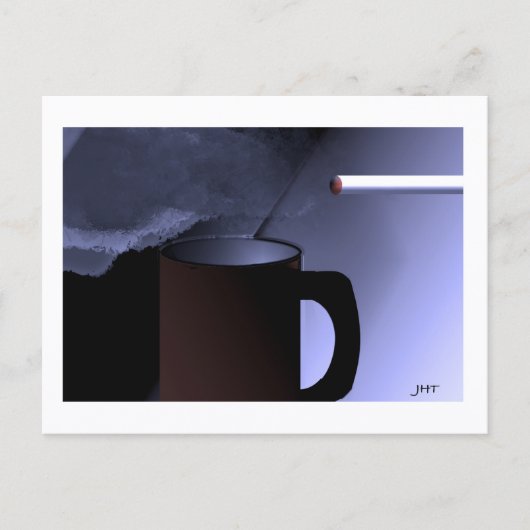 Kaffee und Nikotin Postkarten Druck von JHT (Vorderseite)