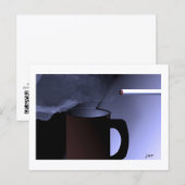 Kaffee und Nikotin Postkarten Druck von JHT (Vorne/Hinten)