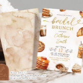 Kaffee und Pancake Bridal Brunch Einladung