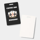 Kaffee und Pinguine Ausweis (Vorder- & Rückseite)
