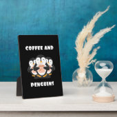 Kaffee und Pinguine Fotoplatte (Seite)