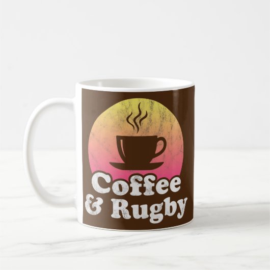 Kaffee und Rugby  Kaffeetasse (Links)