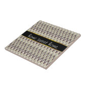 Kaffee und Sage iKat ZigZag Muster Fliese (Seite)