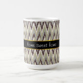 Kaffee und Sage iKat ZigZag Muster Kaffeetasse (Mittel)