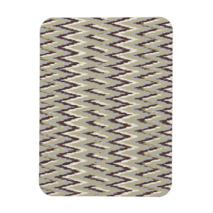 Kaffee und Sage iKat ZigZag Muster Magnet
