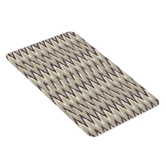 Kaffee und Sage iKat ZigZag Muster Magnet (Rechte Seite)