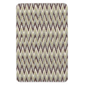 Kaffee und Sage iKat ZigZag Muster Magnet (Vertikal)