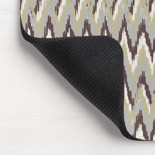 Kaffee und Sage iKat ZigZag Muster Mousepad (Ecke)
