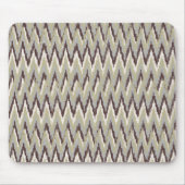 Kaffee und Sage iKat ZigZag Muster Mousepad (Vorne)