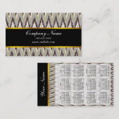 Kaffee und Sage iKat ZigZag Muster Visitenkarte (Vorne/Hinten)