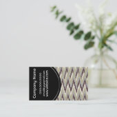 Kaffee und Sage Tribal ZigZag Muster Visitenkarte (Stehend Vorderseite)