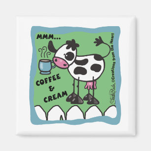 Kaffee und Sahne Magnet
