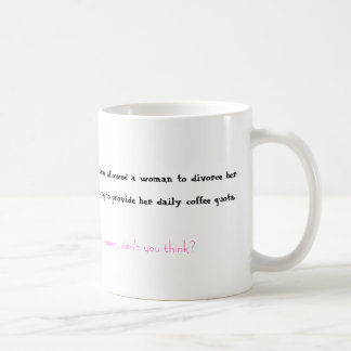Kaffee und Scheidung Kaffeetasse