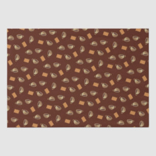 Kaffee und Schokolade Biscuits Muster Brown Food Seidenpapier