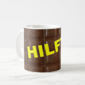 Kaffee und Schokolade HILFT! - Tasse (Vorderseite Links)