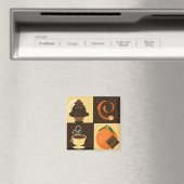 Kaffee und Schokolade Kühlschrankmagnet (In Situ (Geschirrspüler))