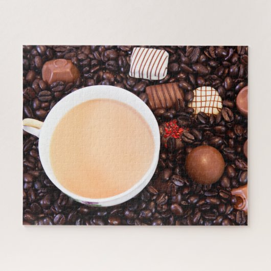 Kaffee und Schokolade Puzzle (Horizontal)