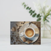 Kaffee- und Schokoladenkarte Postkarte (Stehend Vorderseite)