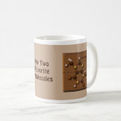 Kaffee- und Schokoladenmoleküle 11 oz Tasse (VorderseiteRechts)