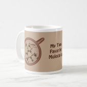 Kaffee- und Schokoladenmoleküle 11 oz Tasse (Vorderseite Links)