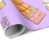 Kaffee- und Schokoladenverpackungspapier wegnehmen Geschenkpapier (Rolleneckpunkt)